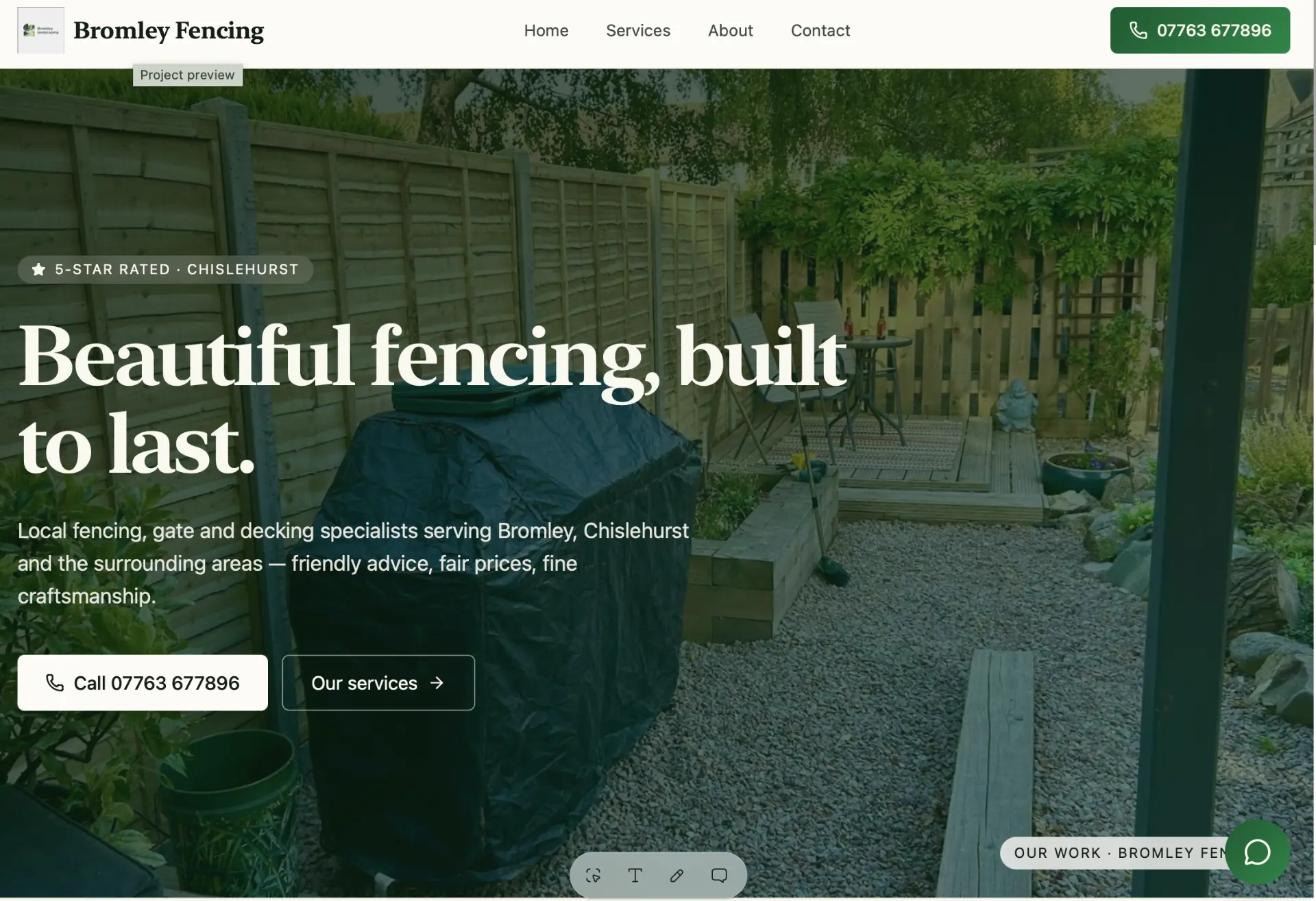 Bromley Fencing website and automation work by Elevate Digital
